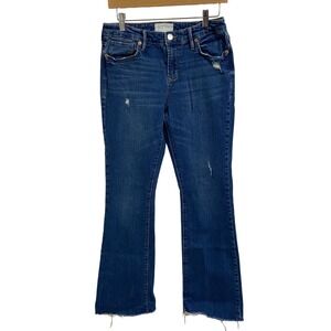 Dear John‎ Jaxtyn Bootcut Mid Rise Jeans Distressed Denim Dark Wash Size 28